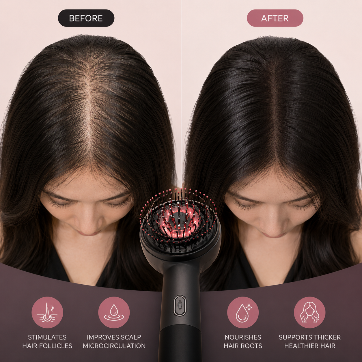 INFRD ScalpRevive™ Red Light Scalp Massager & FREE Hair Oil
